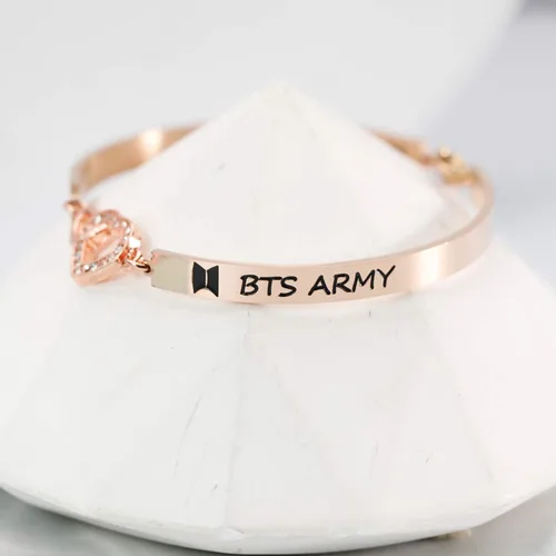 Miniatura 4 de G-Ahora Kpop BT Bangtan Boys Bracelet to Love Yourself Army Never Mind Charm Bracelet Inspirational Gift BT Lover Fans Jewelry Gift for BT Fans Girl