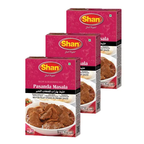 Miniatura 90 de Shan Korma Recipe and Seasoning Mix 1.76 oz (50g) - Spice Powder for Traditional Meat in Yogurt Sauce - Suitable for Vegetarians - Airtight Bag in a