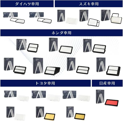 Miniatura 6 de AISIN ARFH-9003 - Filtro de aire para autos Honda Fit Freed Spike compatible con número de modelo 17220-RB0-000, color blanco