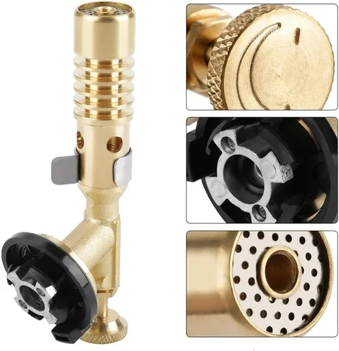 Antorcha de cocina BBQ Llama Camping Profesional Portátil Latón Cocina Cocina Gas Butano Antorcha Culinaria Soldadura BBQ Pistola de llama Kit de