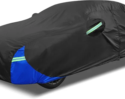 Miniatura 8 de X AUTOHAUX para Jeep Wrangler Funda de 2 Puertas Impermeable SUV para Jeep Wrangler Unlimited Sport/Sahara/Rubicon JK JL TJ YJ Protección Todo Clima