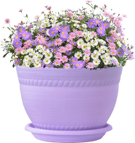 Miniatura 5 de Colgador de macramé para plantas con maceta, juego de 3 macetas colgantes para plantas de interior, cuerda de algodón hecha a mano, decoración