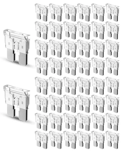 Riseuvo 50 piezas fusibles estándar de coche de 25A - Fusibles automotrices de 25 AMP (ATO/APR/ATS), fusible de cuchilla de 32V (12/24V) para