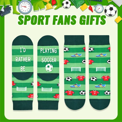 Miniatura 3 de HAPPYPOP Sports Gifts for Kids - Soccer Baseball Basketball Hockey Volleyball Socks