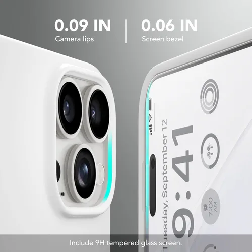 Miniatura 294 de GONEZ Funda de silicona para iPhone 15 Pro Max, compatible con Magsafe, protector de cámara + protector de pantalla, forro de microfibra suave