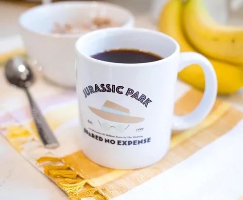 Miniatura 3 de Surreal Entertainment Jurassic Park - Taza de café de cerámica sin gastos Colección oficial de la película Steven Spielberg Taza de gran