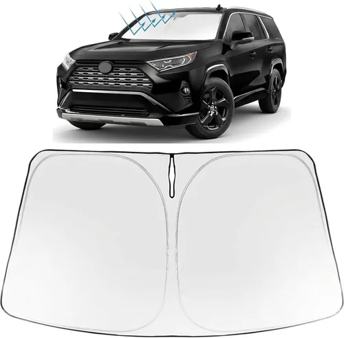 Miniatura 254 de Proadsy Parasol para parabrisas actualizado 2025, ajuste personalizado Dodge RAM 1500 2Dr 2019-2024 2025, 4 capas, plegable, protector de parasol