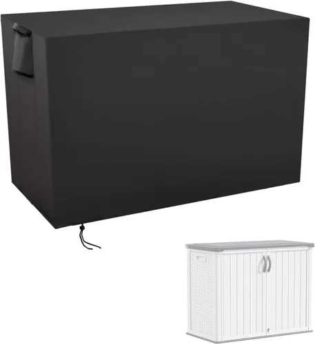 Miniatura 10 de Cubierta de Caja de Almacenamiento Exterior, Cubierta Impermeable de Resina para Contenedor de Almacenamiento, Cubiertas de Caja de Cubierta