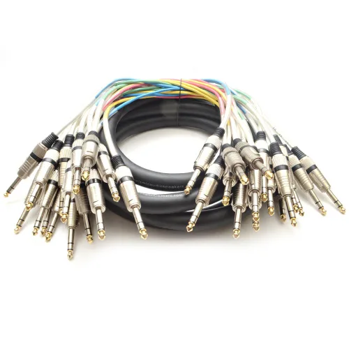 Miniatura 8 de Cable Serpiente TRS de 4 Canales de 1/4" - 5 Pies de Largo - Extremos Reparables - Serpiente de Efectos de Audio Profesional para Presentaciones
