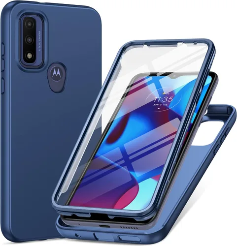 PUJUE Funda para teléfono Motorola Moto-G Pure: G Play 2023 | G Power 2022 Funda mate de silicona 360 Protección completa - Resistente parachoques