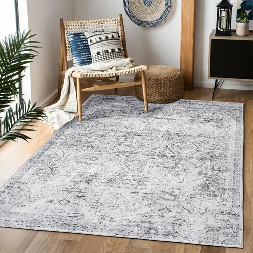 Miniatura 26 de Alfombra de área de 5 x 7, alfombra bohemia vintage, ultra suave, de pelo bajo, lavable, antideslizante, resistente a las manchas, alfombra impresa