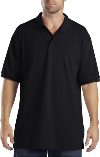 Camisa tipo polo de piqué rayada de manga corta para hombre