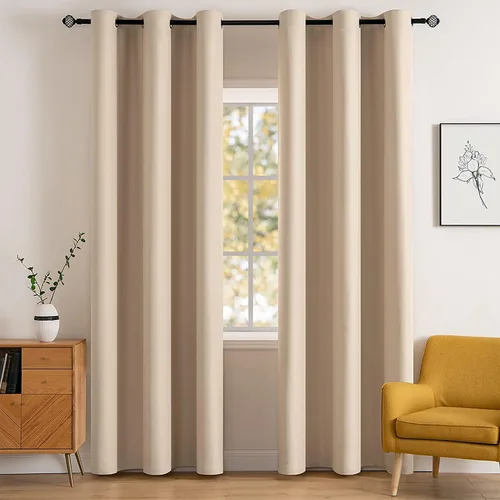 Miniatura 47 de MIULEE Cortinas opacas para dormitorio o sala de estar, juego de 2 paneles de cortina para ventana con aislamiento térmico y bloqueo de luz