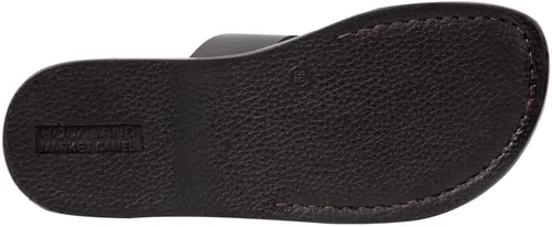 Miniatura 4 de Holy Land Market Sandalias bíblicas unisex de cuero genuino para adultosniñoschanclaschanclaspantuflas (Jesús - Yashua) Belén estilo negro