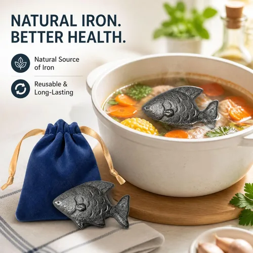 Miniatura 4 de Pescado de hierro para cocinar, pescado de hierro con bolsa de regalo (paquete de 1)