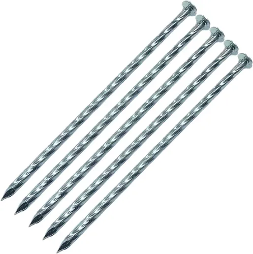 Estacas de jardín en espiral resistentes de 14 pulgadas, estacas de jardín de metal galvanizado sólido para fijar bordes de pavimentación, barreras