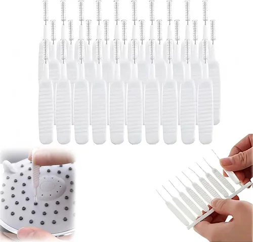 Miniatura 10 de Cepillo de limpieza de cabezal de ducha, herramientas de limpieza multifuncionales, cepillos de limpieza para cabezal de ducha, boquilla