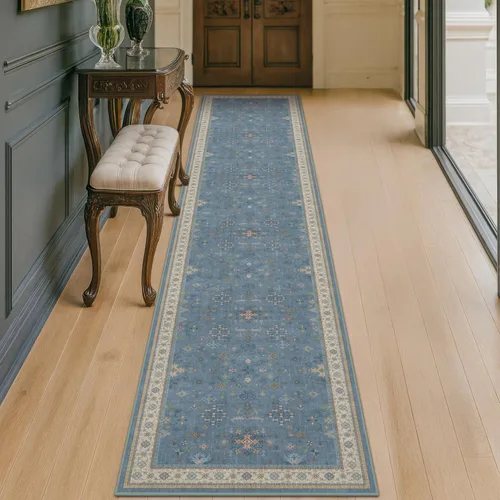Miniatura 205 de Alfombra Boho Negra para Sala de Estar - Alfombra de Área Lavable de 10x14 Pies, Alfombras de Comedor para Debajo de la Mesa, Alfombra Suave de Pelo