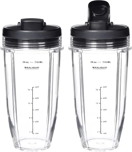 Miniatura 3 de Vaso licuador de repuesto de 24 onzas para Ninja BN401 BN751 BN801 BN800 BL450 BL456 BL480 Foodi SS401 SS101 TWISTi SS151 SS351 Vasos Nutri Ninja