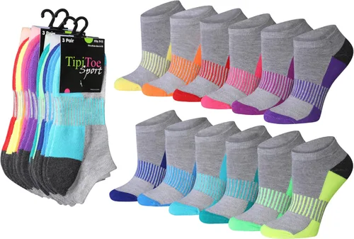 Miniatura 29 de Tipi Toe Women’s 12 Pack Cushioned Low Cut Socks – Breathable, Moisture-Wicking Athletic Comfort for Running & Daily Wear