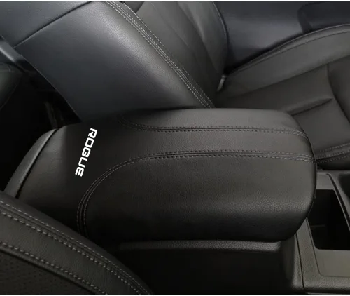 Miniatura 5 de Protector de funda para reposabrazos de automóvil, almohadilla de cuero para consola central para Nissan Rogue 2014-2020, protector de caja