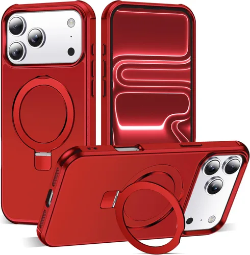 Miniatura 62 de SKYLMW – Funda compatible con iPhone 12 Pro Max y iPhone 13 Pro Max con soporte magnético invisible tipo anillo, fundas translúcidas para teléfonos