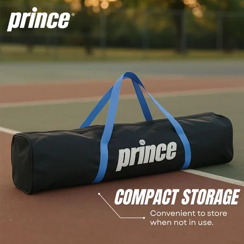 Miniatura 3 de Prince - Red de pickleball de cancha completa + ruedas, fácil de transportar, ideal para montar canchas en cualquier lugar (azul)