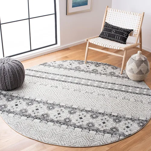 Miniatura 49 de SAFAVIEH Madison Collection - Alfombra decorativa de 2 pies 3 pulgadas x 4 pies, color carbón y gris, diseño bohemio chic, no desprende pelusa