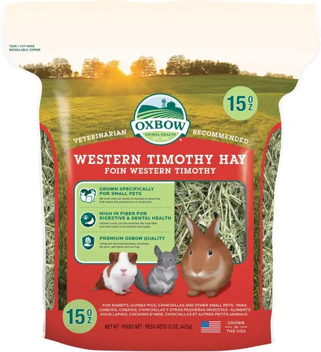 Miniatura 18 de Oxbow Western Timothy Hay para Mascotas Pequeñas – Heno de Hierba Totalmente Natural para Conejos, Cobayas y Chinchillas – Alto en Fibra
