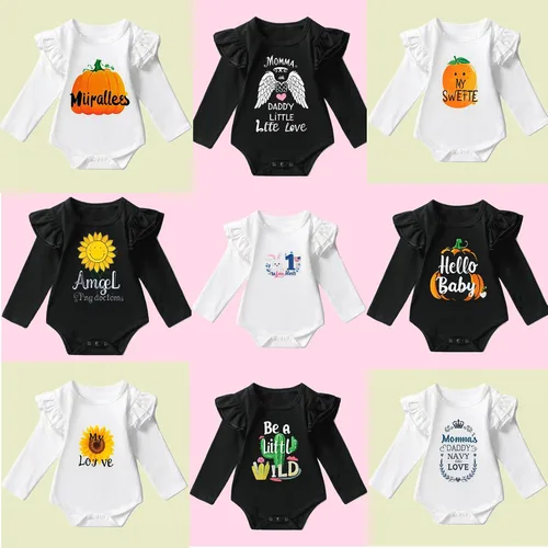 Miniatura 3 de Camisa con volantes de algodón de calidad para bebé niña