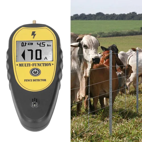 Miniatura 3 de Probador de valla digital de 15 KV, probador de valla eléctrica, voltímetro de valla, probador de voltaje con pantalla LCD, buscador de fallas
