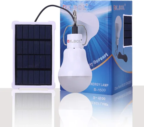 Miniatura 6 de lámpara solar, foco de luz LED portátil, lámpara de luz LED portátil solar, recargable. Lámpara para el hogar, interior, exterior, emergencia