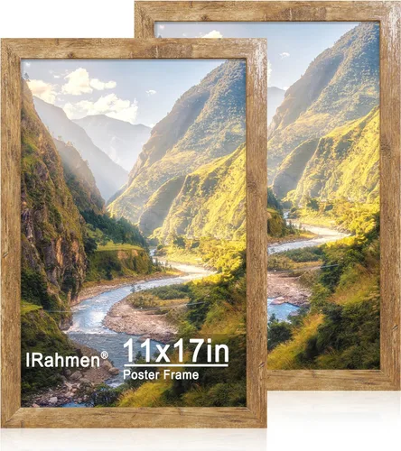Miniatura 12 de iRahmen - Juego de 2 marcos de fotos de 4 x 6, marco de madera negro con cristal de alta definición, para mostrar fotografías de 3.5 x 5