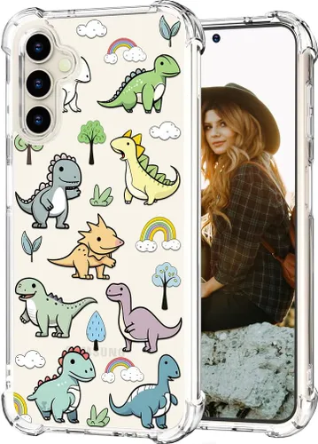 Miniatura 130 de Hungo Funda compatible con Samsung Galaxy S23 con diseño floral y bonito diseño transparente, femenino para mujeres y niñas, con hermoso clavel