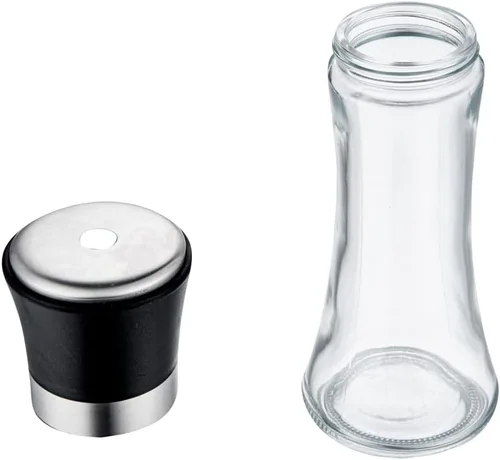 Miniatura 8 de Restaurantware Vetri - Dispensador de azúcar de 6.3 onzas, 1 dispensador de azúcar con boquilla para vertido, tapa negra, acabado transparente