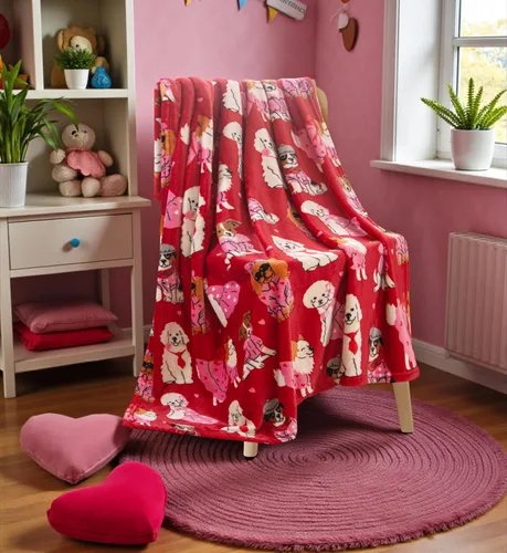 Miniatura 34 de Manta de forro polar suave para primavera de niñas y niños: bebés, pollitos, pájaros, flores en suave y acogedor amarillo, verde, rosa sobre fondo