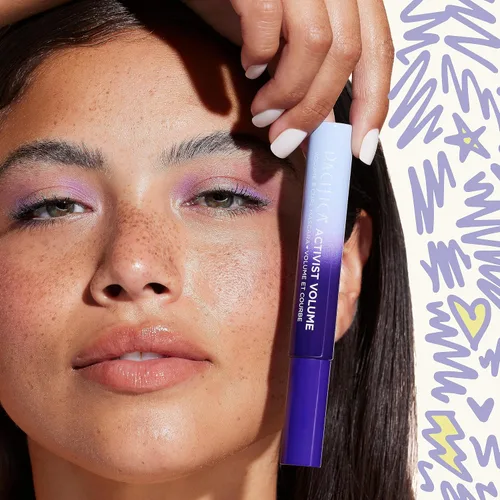 Miniatura 5 de Pacifica Activist Volume & Curl Mascara – Rímel de rizado instantáneo y voluminizador, fórmula de ceras y fibras vegetales, cepillo vegano, vegano