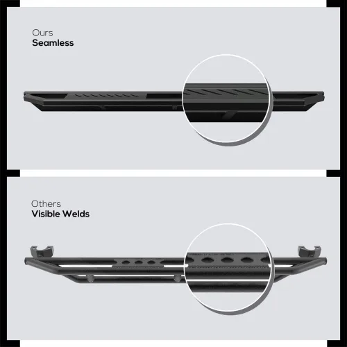 Miniatura 5 de HD Ridez Escalones basculantes híbridos de acero compatible con Ford Ranger Super Cab 2019-2023