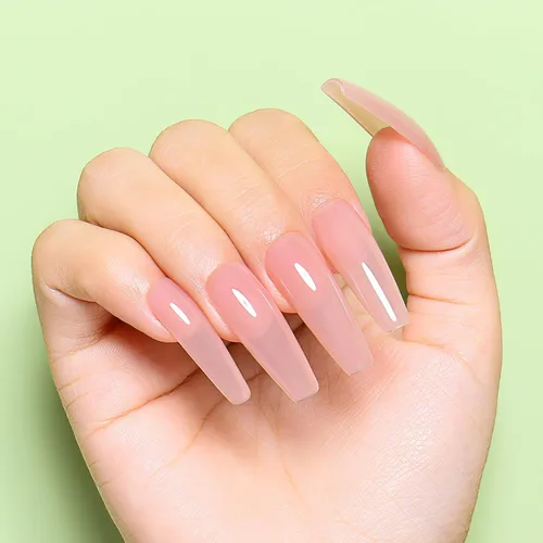 Miniatura 6 de AIMEILI Esmalte de uñas de gel transparente de gelatina helada para remojar UV LED sin hema, esmalte de uñas para el hogar, kit de barniz de SET4-21
