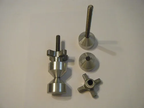 Miniatura 2 de Davis Pasadores de aluminio de dos agujeros de 1 1/2 pulgadas con perillas rápidas