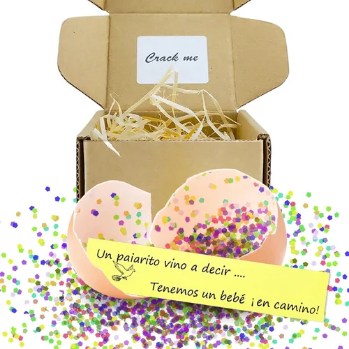 1DFAUL Sorpresa Anuncios de embarazo con huevo, Divertidos anuncios para bebés, Ideas para Regalos, huevos de codorniz perfectos para Abuelos,