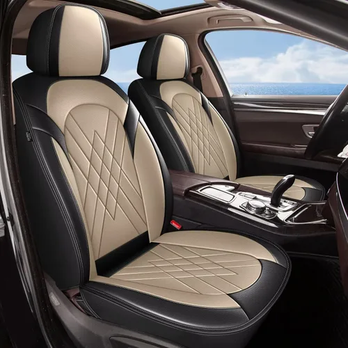 Miniatura 17 de YORKNEIC Juego de 2 fundas de asiento delantero de automóvil para Honda Accord 2003-2017, fundas de asiento de cuero sintético impermeables
