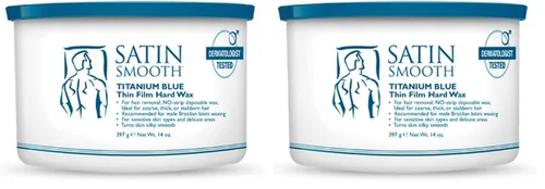 Miniatura 12 de Cera depilatoria en crema de lujo Satin Smooth - Cera suave para cara y cuerpo, depilación profesional para piel sensible, cabello grueso y rizado
