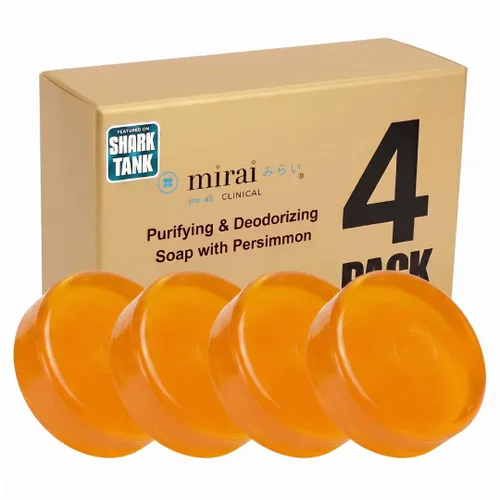 Miniatura 11 de Mirai Clinical - Barra de jabón de caqui con aroma a lavanda, jabón japonés de caqui para personas mayores, hecha con extracto de té verde, barra