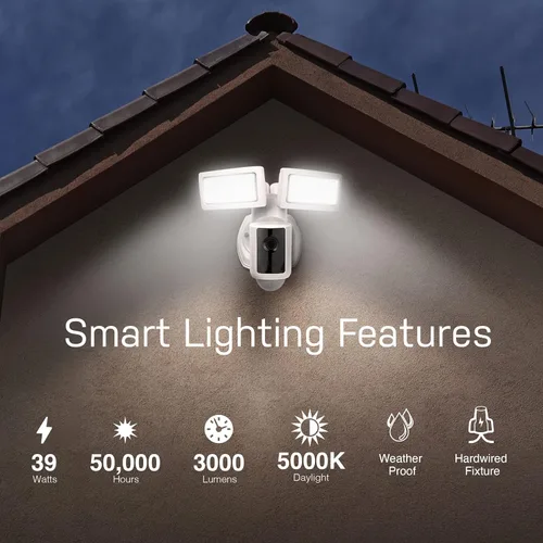 Miniatura 5 de Feit Electric SEC3000/CAM/WIFI Cámara de seguridad LED inteligente para exteriores con sensor de movimiento, audio bidireccional, reflector de 39