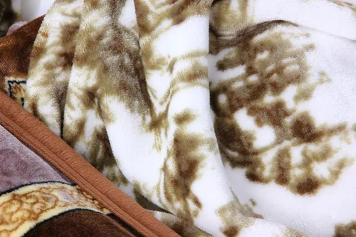 Miniatura 7 de DaDa Bedding - Manta de franela de vellón de visón sintético, estilo victoriano, vintage crepúsculo viejo, sedosa, suave y cálida, a rayas