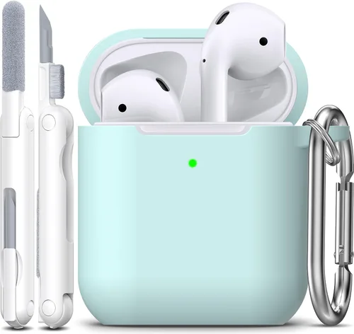 Miniatura 77 de Funda para AirPods con llavero, protección completa, de silicona, accesorios para AirPods, funda para hombres, mujeres y adolescentes, con estuche
