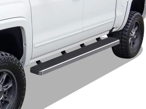 Miniatura 16 de APS Estribos de Acero Inoxidable 304 (Plata Pulida 6 pulgadas) Barras Nerf Compatibles con Chevy Silverado GMC Sierra 1500 2007-2018 y 2500 HD 3500