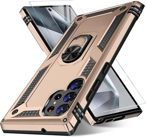 Miniatura 37 de Vaki Funda para Samsung Galaxy S22 5G con protector de pantalla integrado de grado militar, cubierta dura y resistente, funda resistente para Galaxy