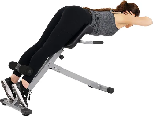 Miniatura 5 de Sunny Health & Fitness Multi-Function Roman Chair with Dip Station & Sit-Up Bench, Adjustable Heavy-Duty Strength Training Equipment for Glutes